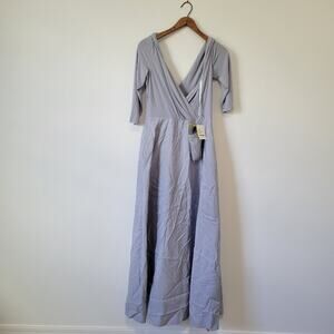 Alfred Sung Mikado Dress Platinum 12